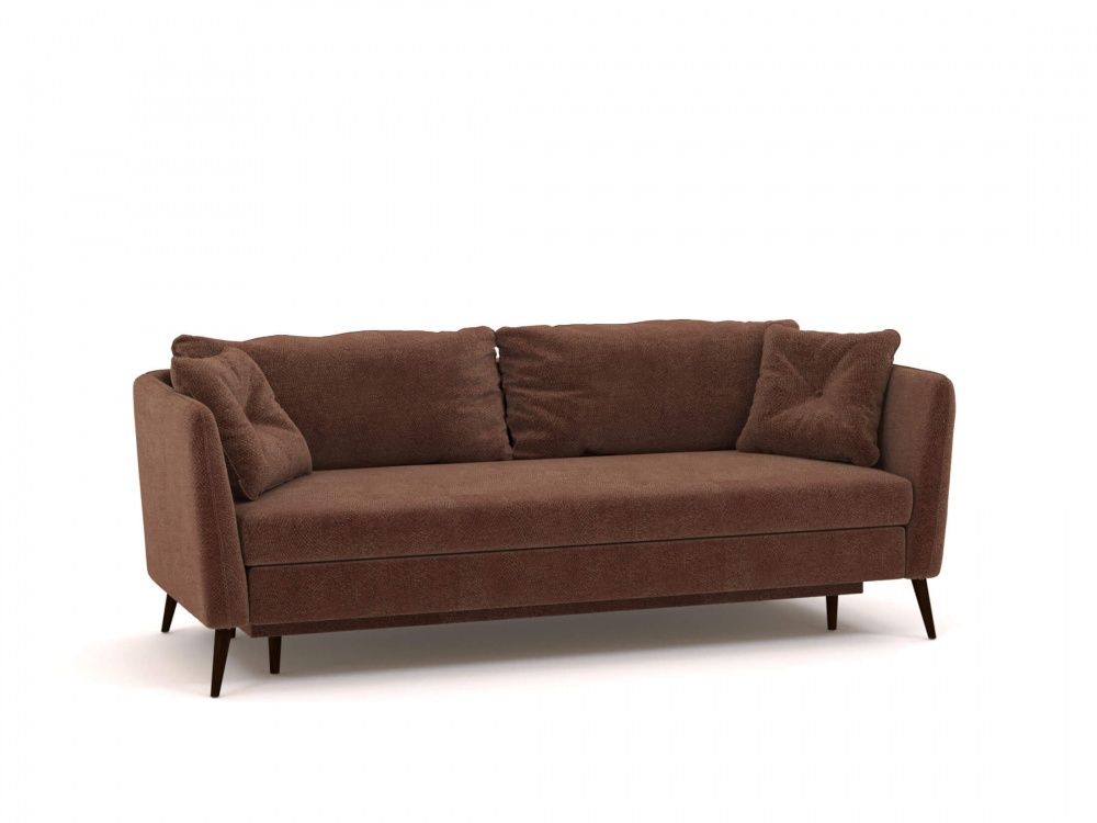 Прямой диван Аликанте, коричневый